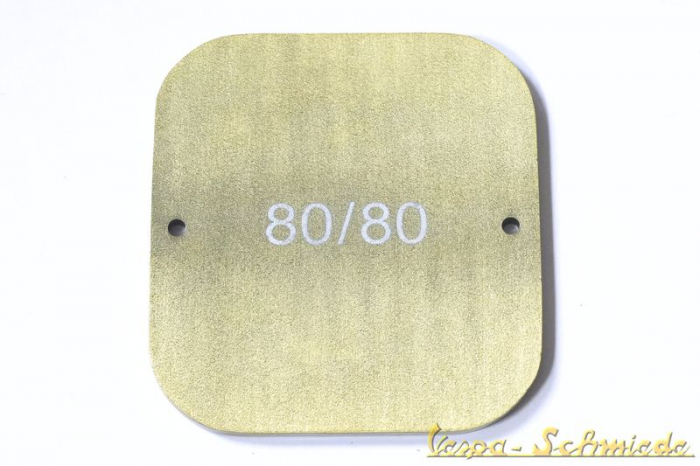 Plakette 80 Jahre gold 2